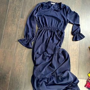 navy blue new maxi dress